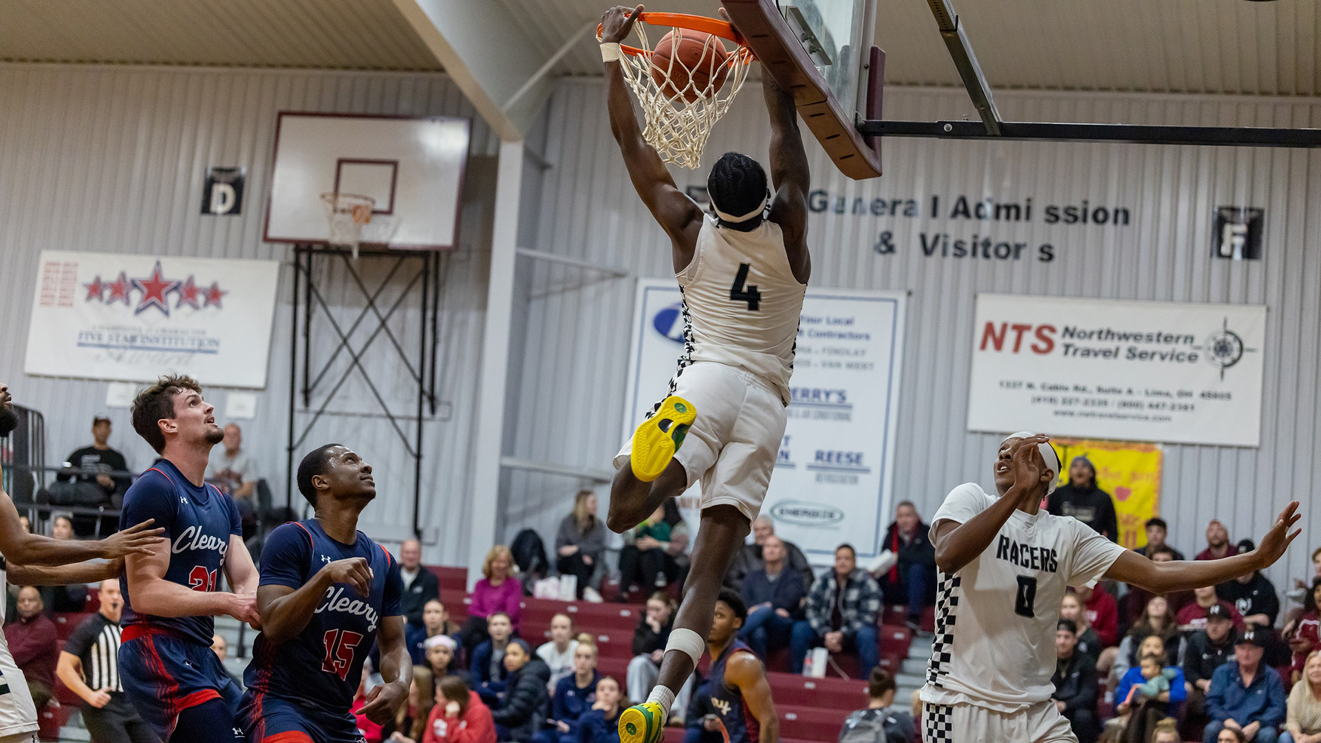 Racers Erase 20-Point Deficit but Fall to Cleary in Overtime