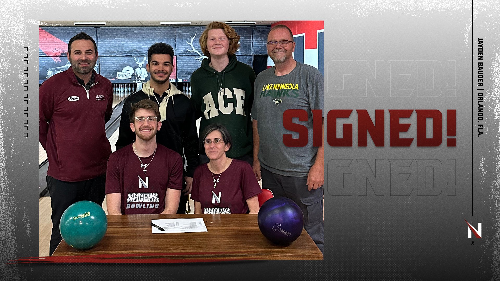 Bauder Inks Name with UNOH Men's Bowling