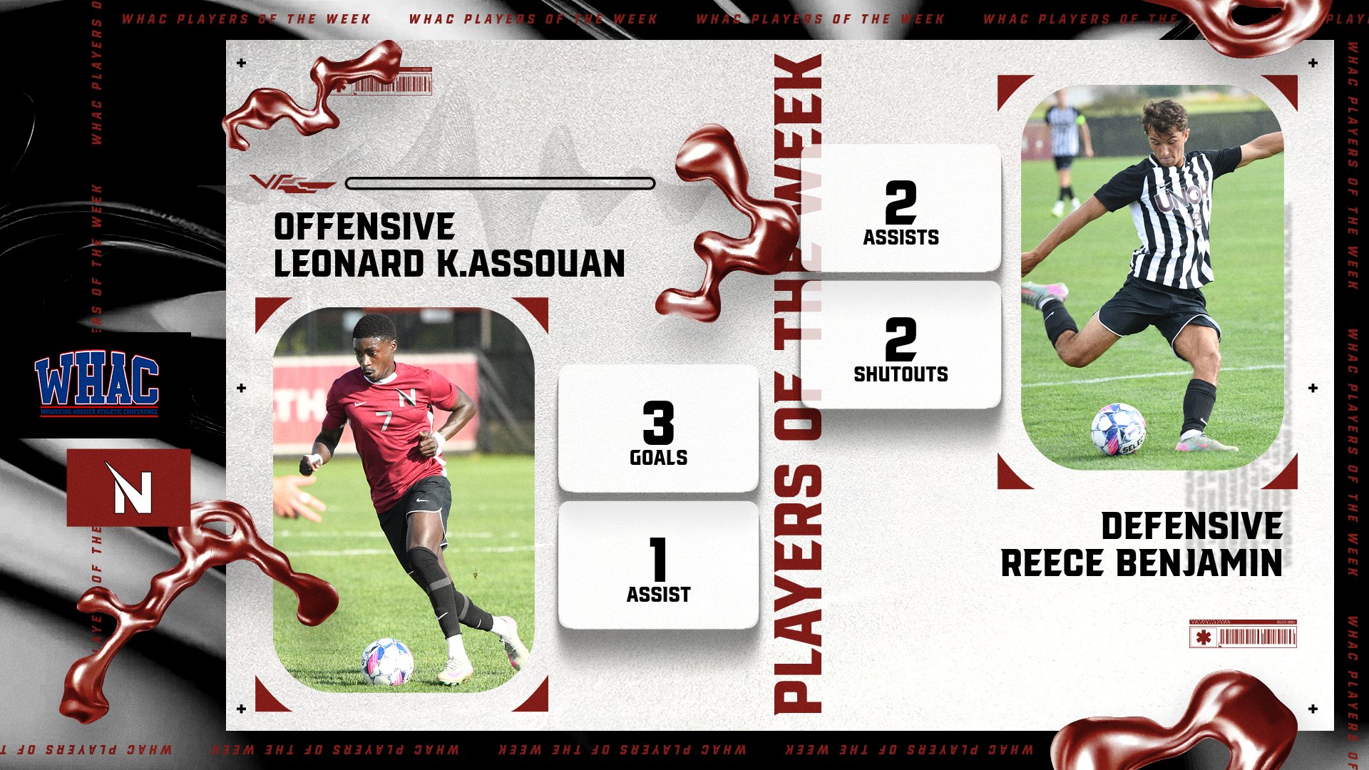 Men's Soccer Sweeps WHAC Awards Again