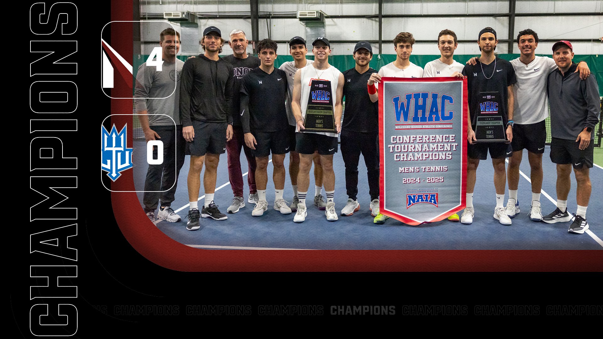 Men's Tennis Wins 2025 WHAC Tournament Title