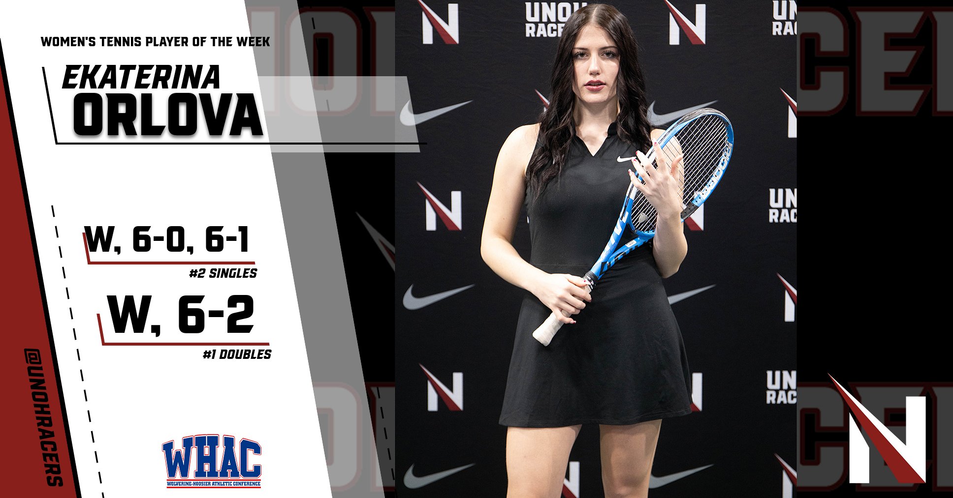 Orlova Earns First WHAC Player of the Week Award
