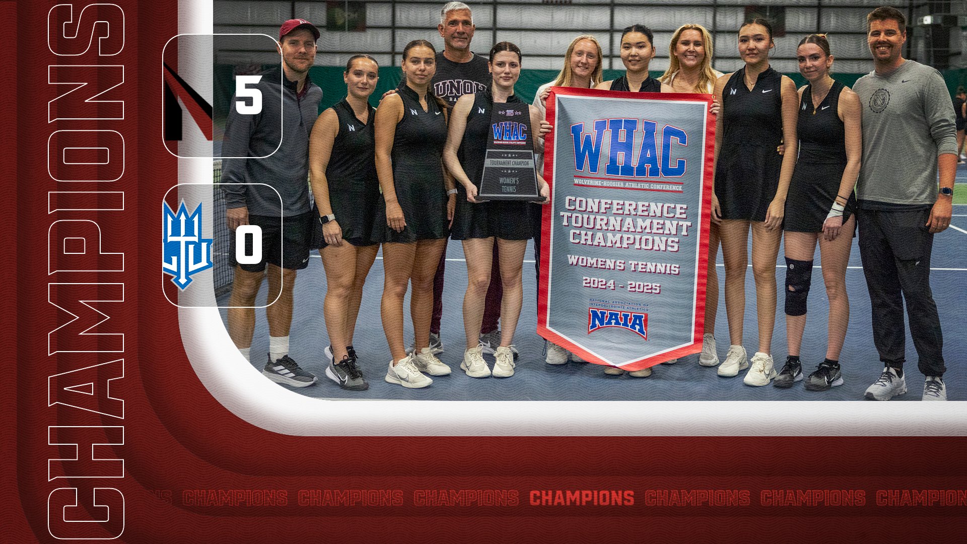 Women's Tennis Repeats as WHAC Tournament Champions